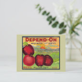Washington Äpfel Postkarte (Stehend Vorderseite)