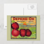 Washington Äpfel Postkarte (Vorne/Hinten)