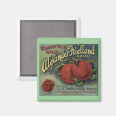 Washington Apples Crate Lable Magnet (Vorderseite/Rückseite)