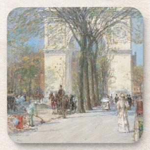 Washington Arch, Frühling von Frederick Childe Has Getränkeuntersetzer