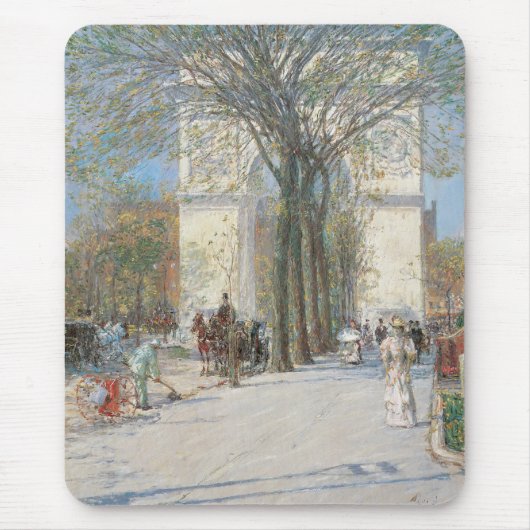 Washington Arch, Frühling von Frederick Childe Has Mousepad (Vorne)