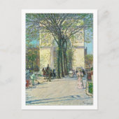 Washington Arch New York von Childe Hassam Postkarte (Vorderseite)