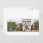 Washington Arch, Washington Square, New York Postkarte (Vorne/Hinten)