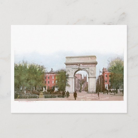 Washington Arch, Washington Square, New York Postkarte (Vorderseite)