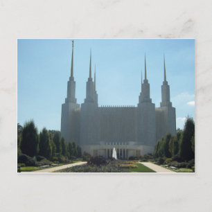 Washington Area Mormon Temple Postkarte