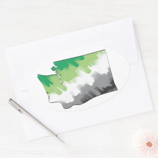 Washington Aro Pride Sticker (Umschlag)