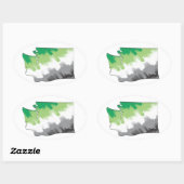 Washington Aro Pride Sticker (Blatt)