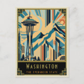 Washington | Art Deco Postkarte (Vorderseite)