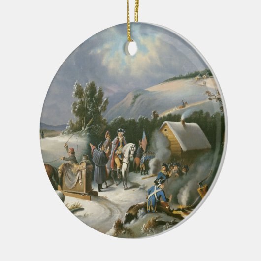 Washington at Valley Forge Keramikornament (Links)