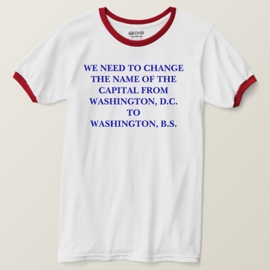 WASHINGTON, B.S. T-Shirt (Design vorne)