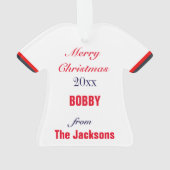 Washington Baseball Jersey Ornament (Rückseite)