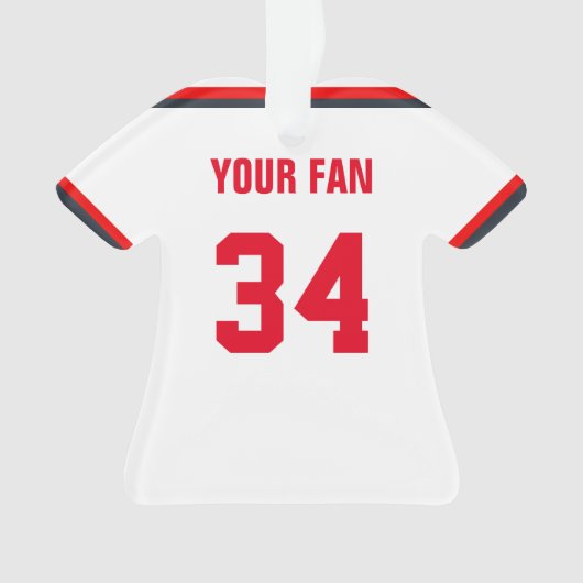 Washington Baseball Jersey Ornament (Vorderseite)