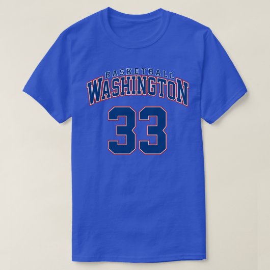 Washington Basketball Player Nummer 6 T-Shirt (Design vorne)