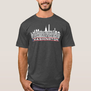 Washington Basketball Team 23 Spieler Roster Washi T-Shirt