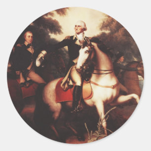 Washington Before Yorktown by Rembrandt Peale Runder Aufkleber