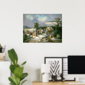 Washington bei Valley Forge Fine Art Poster (Heimbüro)