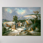 Washington bei Valley Forge Fine Art Poster (Vorne)