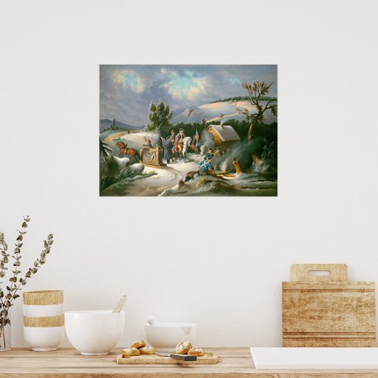 Washington bei Valley Forge Fine Art Poster (Küche)