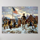 Washington bei Valley Forge Poster (Vorne)