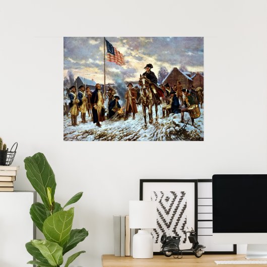 Washington bei Valley Forge Poster (Heimbüro)