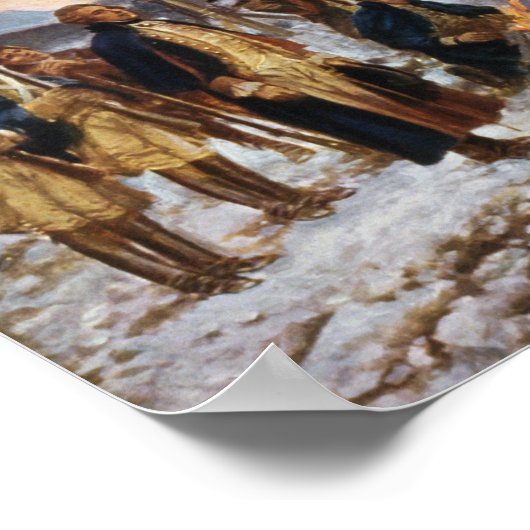 Washington bei Valley Forge Poster (Ecke)