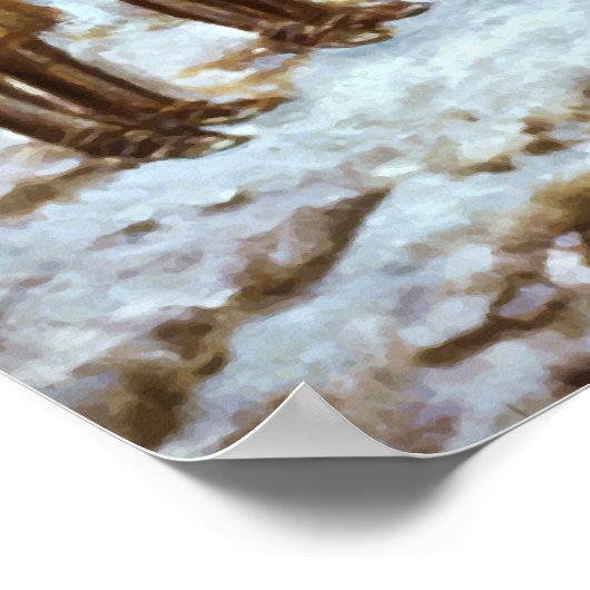 Washington bei Valley Forge Poster (Ecke)