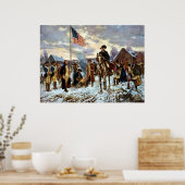 Washington bei Valley Forge Poster (Küche)