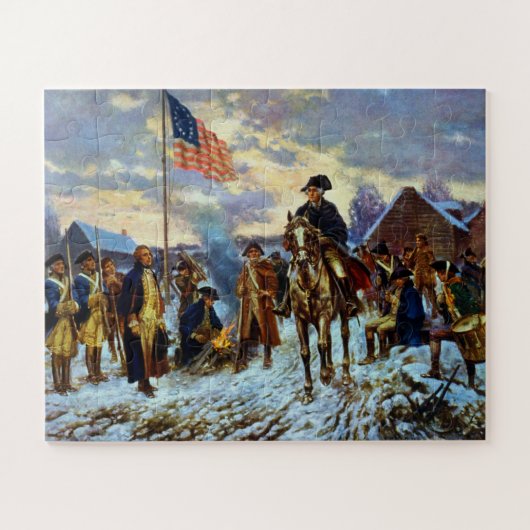 Washington bei Valley Forge Puzzle (Horizontal)