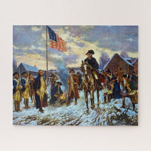 Washington bei Valley Forge Puzzle (Horizontal)