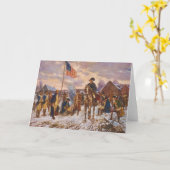 Washington bei Valley Forge von Edward P. Moran Karte (Gelbe Blume)