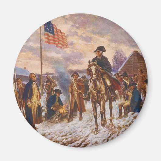 Washington bei Valley Forge von Edward P. Moran Magnet (Vorne)