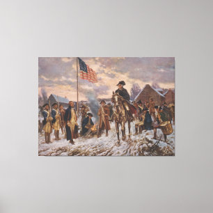 Washington bei Valley Forge von Edward Percy Moran Leinwanddruck
