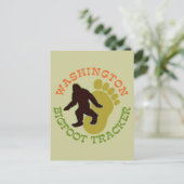 Washington Bigfoot Tracker Postkarte (Stehend Vorderseite)