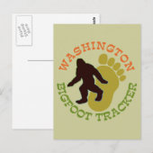 Washington Bigfoot Tracker Postkarte (Vorne/Hinten)