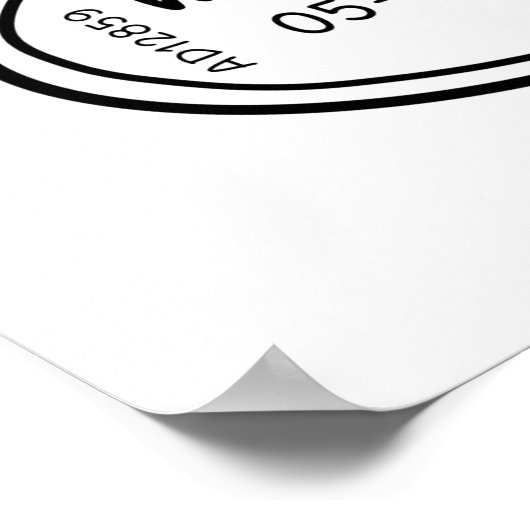 Washington - Briefmarke Collection | Minimalistisc Poster (Ecke)