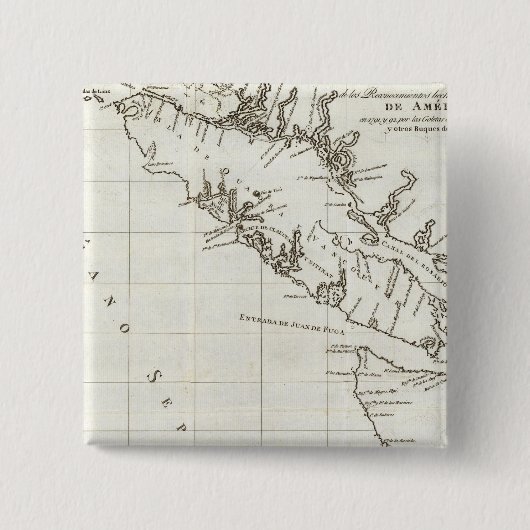 Washington, British Columbia, Vancouver Map Button (Vorderseite)