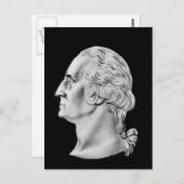 Washington Bust Postkarte (Vorne/Hinten)