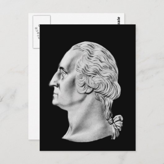 Washington Bust Postkarte (Vorne/Hinten)