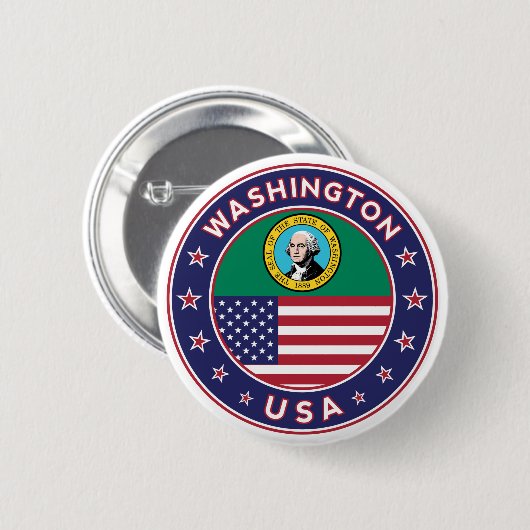 Washington Button (Vorne & Hinten)