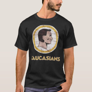 Washington Caucasians lustige NFFIL-Fußballmannsch T-Shirt