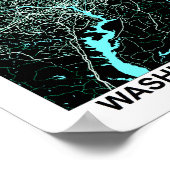 Washington City Map Poster (Ecke)