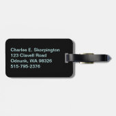 Washington Columbia Sasquatch License Plate Gepäckanhänger (Rückseite horizontal)