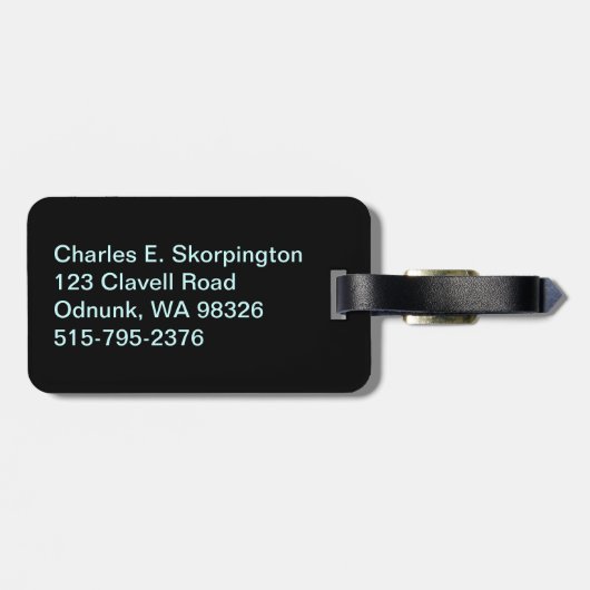 Washington Columbia Sasquatch License Plate Gepäckanhänger (Rückseite horizontal)