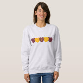 Washington Commanders Heart Football Dark Sweatshirt (Vorne ganz)