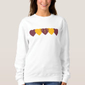 Washington Commanders Heart Football Sweatshirt (Vorderseite)