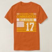 Washington Commanders McLaurin 17 American Flag T T-Shirt (Design vorne)