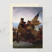 Washington Crossing Delaware Art Einladung (Vorne/Hinten)