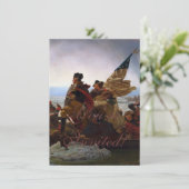 Washington Crossing Delaware Art Einladung (Stehend Vorderseite)