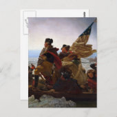 Washington Crossing Delaware Art Postkarte (Vorne/Hinten)