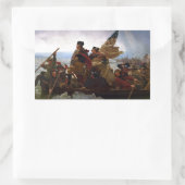 Washington Crossing Delaware Art Rechteckiger Aufkleber (Tasche)